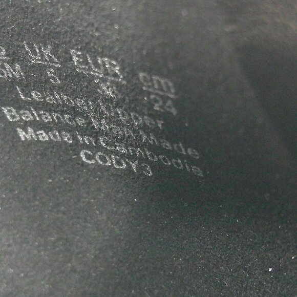 Naturalizer Black Leather D'Orsay Square Toe Studded Cody 3 Ballet Flats SZ 7.5 - Picture 5 of 12